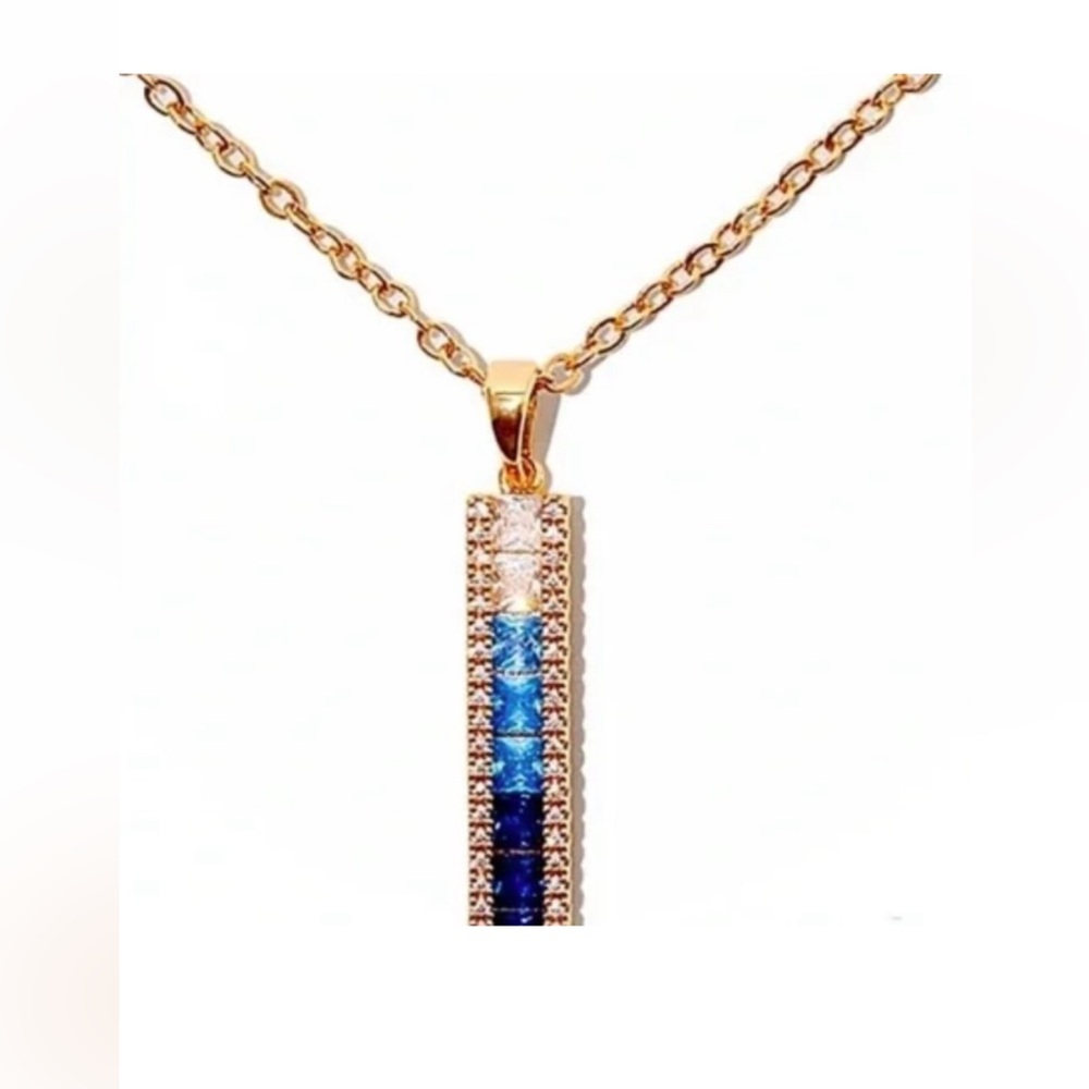 Vince Camuto Tricolor Stone Pendant Necklace